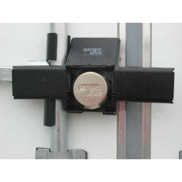 Ranger Lock Padlock Guard, Hardened Steel, Blk, 12"L - RDDC-00