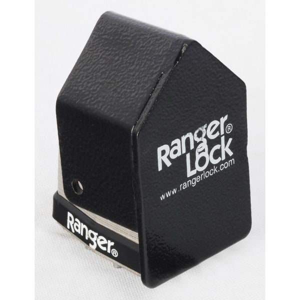 Ranger Lock Padlock Guard, Hardened Steel, Blk, 2-1/2"L - RGRC-5L