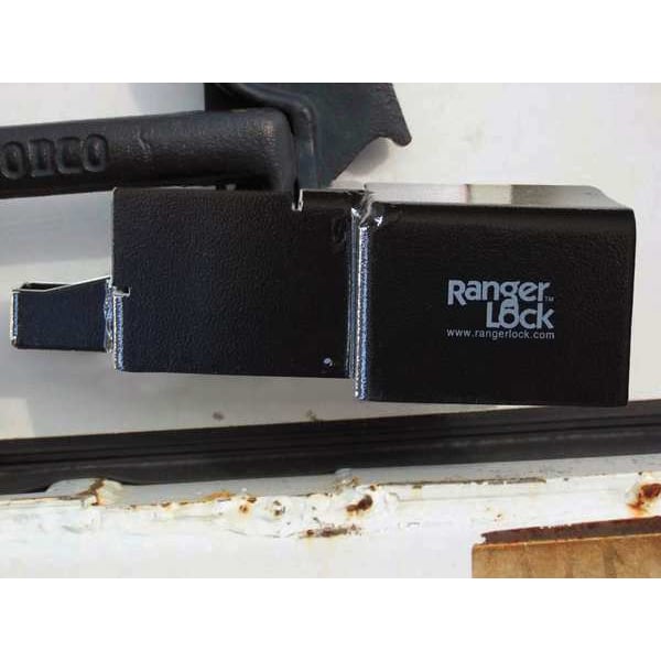 Ranger Lock Padlock Guard, Hardened Steel, Blk, 10"L - RGRU-00