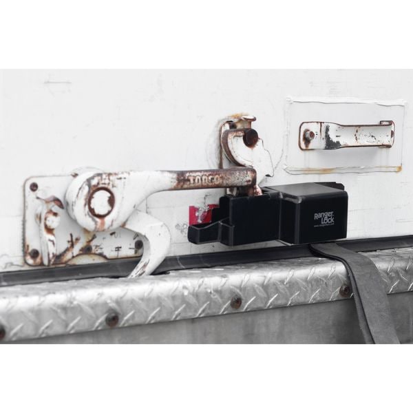 Ranger Lock Padlock Guard, Hardened Steel, Blk, 10"L - RGRU-00