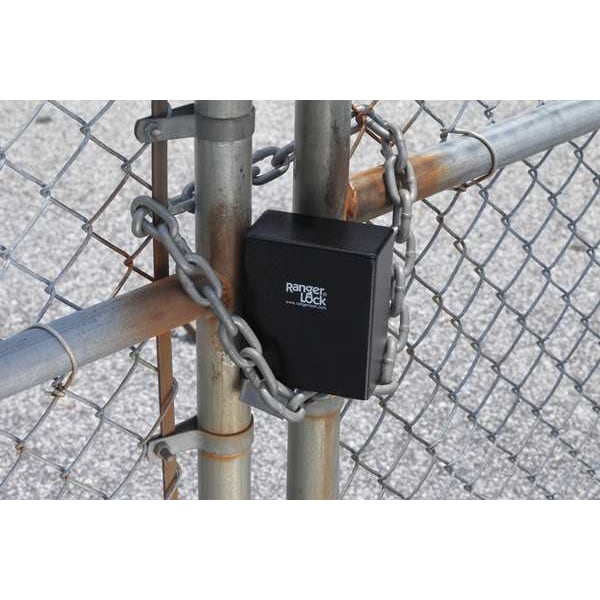 Ranger Lock Padlock Guard, Hardened Steel, Blk, 5-1/4"L - RGCS-00