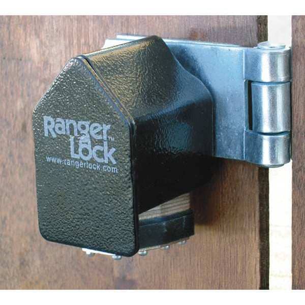 Ranger Lock Padlock Guard, Hardened Steel, Blk, 3-5/8"L - RGJR-5L
