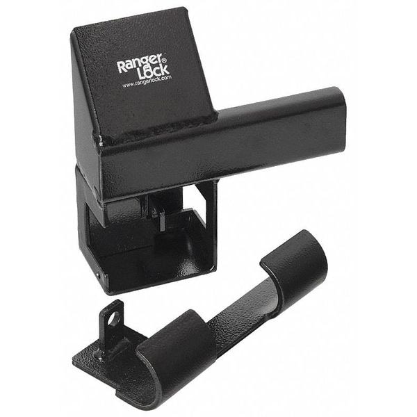 Ranger Lock Padlock Guard, Hardened Steel, Blk, 9"L - RDSC-00