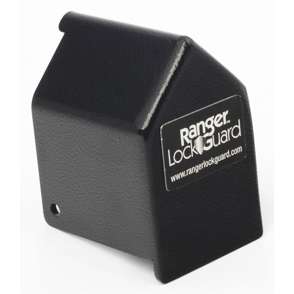 Ranger Lock Padlock Guard, Hardened Steel, Blk, 2-3/4"L - RGST-1L