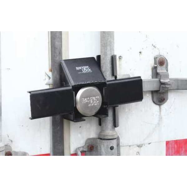 Ranger Lock Padlock Guard, Hardened Steel, Blk, 12"L - RDDC-HP