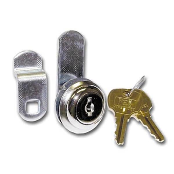 Tool Time 0.63 in. Disc Tumbler Cam Lock - Nickel - TO2584929