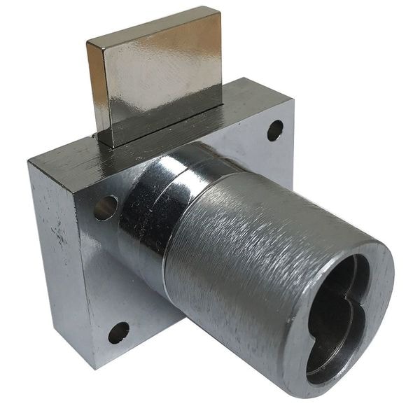 Delta Lock Cabinet and Drawer Lock Cylinder, Brushed Chrome, 1 11/32 in For Door Thickness, 0 Number of Keys - G DI1344D750BCCB1