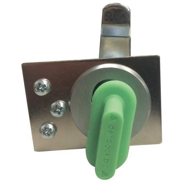 Delta Lock Interchangeable Core Keyed Cam Lock, Brushed Chrome, 1 1/4 in For Door Thickness, 0 Number of Keys - G CI13751203BCOF2
