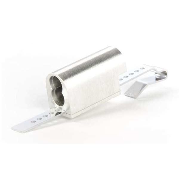 Ccl Sliding Door Lock, Bright Chrome, 1/4, 1/8, 3/16 For Door Thickness, Keyed Different Key Type - 72221