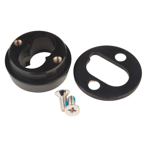 Delta Lock Sliding Door Lock, Black, 3/4 For Door Thickness, SFIC Key Type - G085056