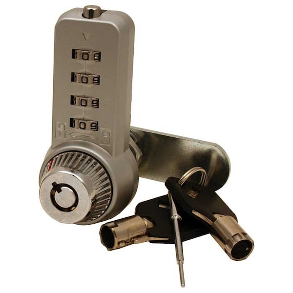 Combi-Cam Ultra Combination Cam Lock, 1-1/8 Cylinder Length, Chrome - 7432L