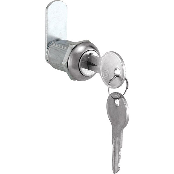Prime-Line Prime-Line Chrome Silver Stainless Steel Cabinet/Drawer Lock - CCEP 9943KA
