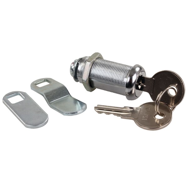 Jr Products JR Products 00335 Standard Compartment Door Key Lock - 1-3/8" - 00335