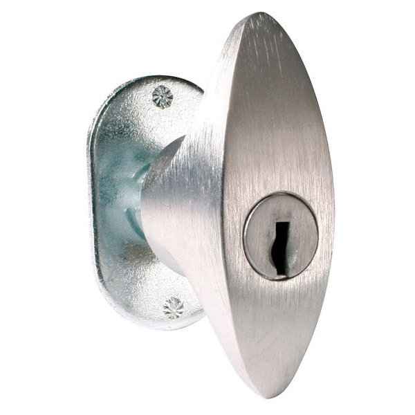 Compx National T-Handle Pin Tumbler Keyed Cam Lock, Dull Chrome, 1/8 in For Door Thickness, 2 Number of Keys - C8154-915-26D