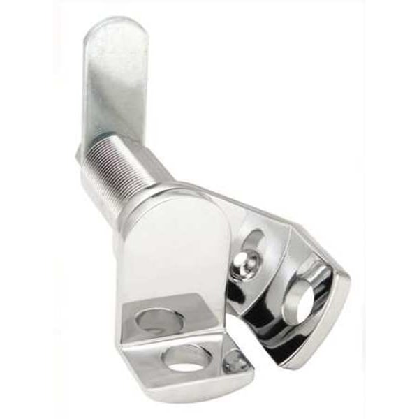 Ccl Keyless Padlockable Cam Locks, Brass, 1 1/8 in For Door Thickness, 3 Number of Keys - 59022