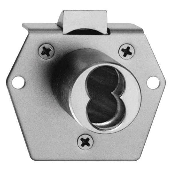 Best Interchangeable Core Cabinet and Drawer Deadlatch Locks, Satin Chrome, 0 Number of Keys - 5L7RL2626
