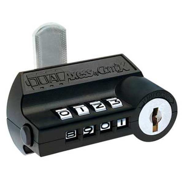 Compx National Keyless Combination Cam Locks, Black, 3/4 in For Door Thickness, 0 Number of Keys - D8031-MKKD-19