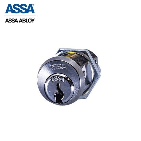 Assa Abloy Maximum + Key Retaining Cam Lock 360 Degree Bright Chrome KD - ASS-9872-625-COMP-KD
