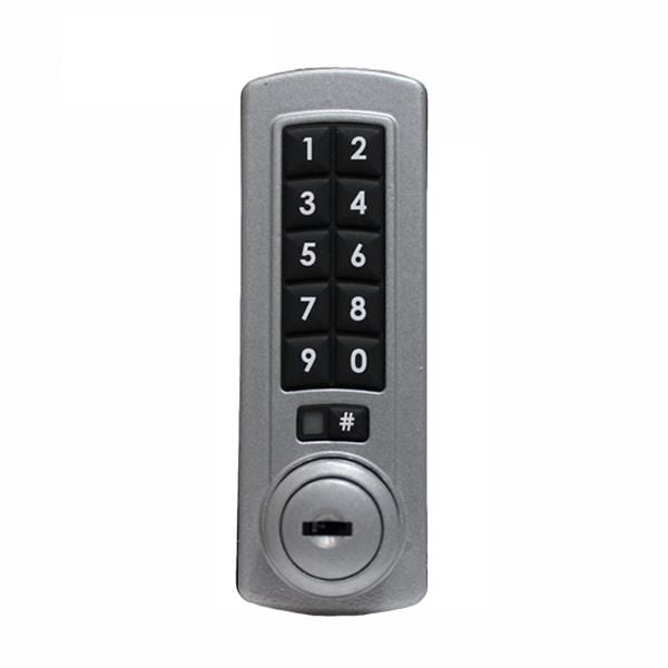 Lockey Lockey: GE370 Gemini Electronic Keypad Combination Cabinet Lock - Silver - Vertical - LK-GE370-S-V