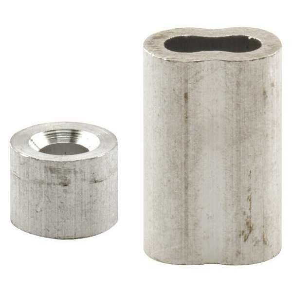 Ferrules y topes de aluminio de 3/16 pulgadas de Primeline Tools (2 sets) - GD 12153