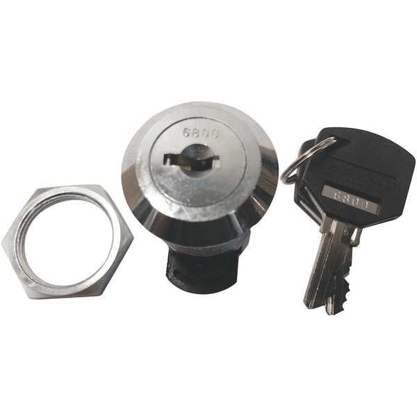 Delta Lock Sliding Door Lock, Polished chrome, 5/8 For Door Thickness, Keyed Alike Key Type - G CR1000LATCPCSM1