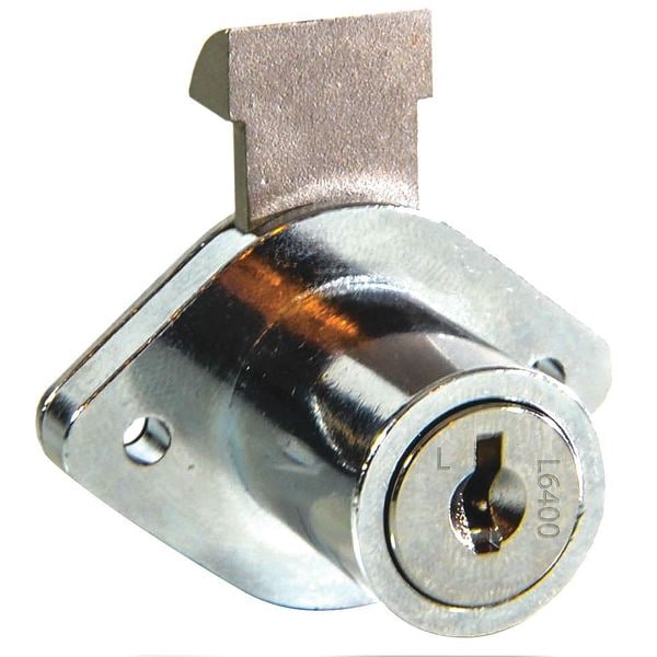 Delta Lock Self Locking Lock, Polished Chrome, 1 1/2 in For Door Thickness, 0 Number of Keys, Alike Key Type - G DR1500L240PCSM1