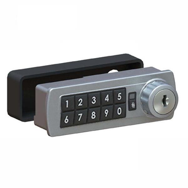 Lockey Lockey: GE370 Gemini Electronic Keypad Combination Cabinet Lock - Silver - Right - LK-GE370-S-R