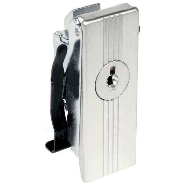 Ccl Enclosure Lock, Dull Chrome, Varies For Door Thickness, 0 Number of Keys - 15867