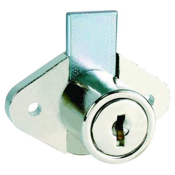 Compx National Cabinet and Drawer Dead Bolt Locks, Bright Nickel, 15/16" For Door Thickness, 2 Number of Keys - C8803-C346A-14A