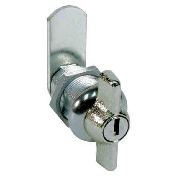 Compx Fort Wing-Handle Keyed Cam Lock, 9/16 in For Door Thickness, 2 Number of Keys, Different Key Type - MFWLT078-KD