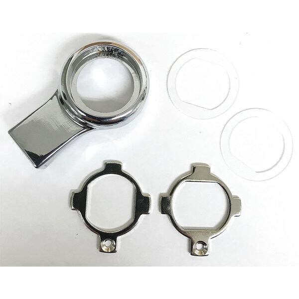 Delta Lock Disc Tumbler Keyed Cam Lock, Polished chrome, 3/8 For Door Thickness, 0 Number of Keys - G AU CR BRACKET PC KIT