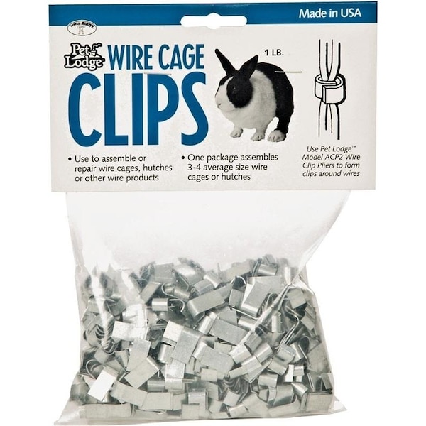Miller Mfg Cage Clip, Ferrule, Metal, Para ACP2 Pet Lodge Wire Clip Pliers, 14 16 ga Wire Panels - ACC1
