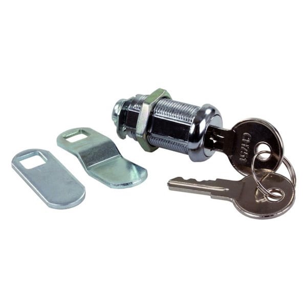 Jr Products 1.12 in. Zinc Standard Compartment Cam Door Key Lock - JRP00325
