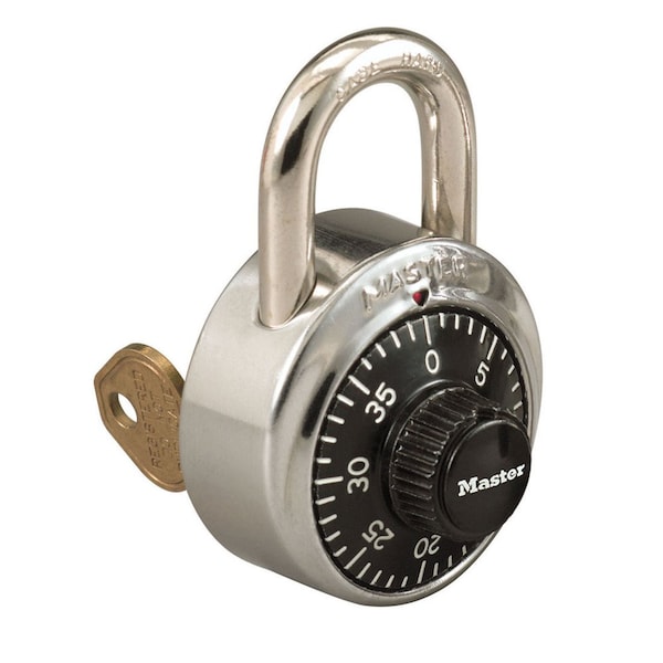 Master Lock Combination Padlock, Body Material Stainless Steel, Body Thickness 3/4 in, Dial Location Front - 1525