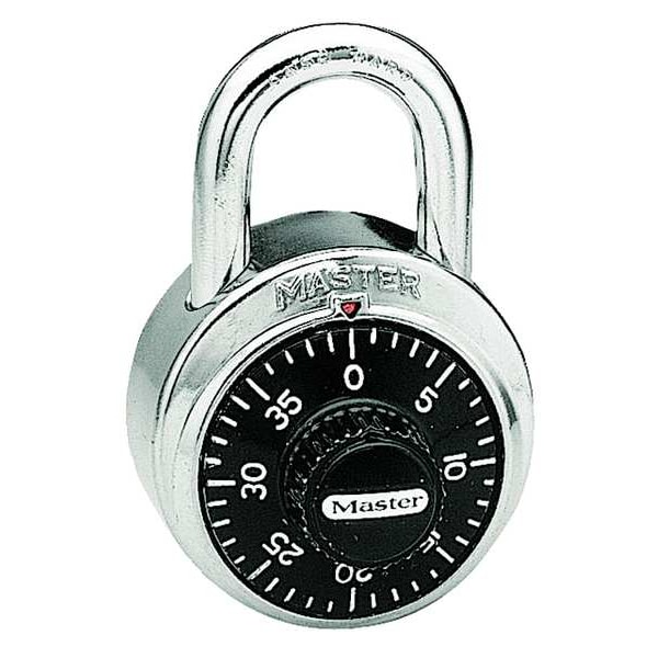 Master Lock Combination Padlock, Body Material Stainless Steel, Body Thickness 3/4 in, Dial Location Front - 1525