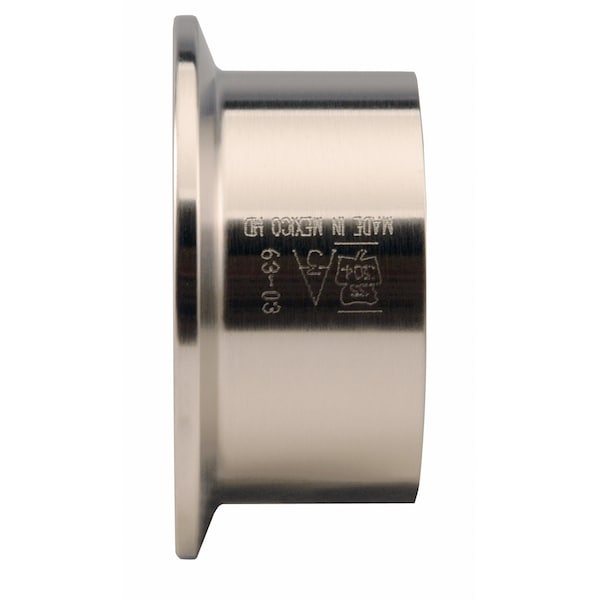 Conexiones de grado alimenticio sanitario Ferrule Tri-Clamp 1 316L SS #7 - L14AM-1-316L-7