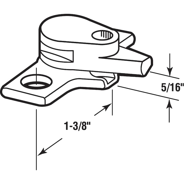 Prime-Line Casement Security Lock, Heavy Bronze, Prevents Accidental Opening Single Pack - H 3633