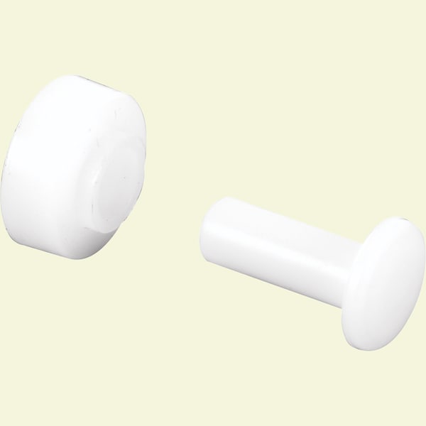 Prime-Line Sliding Window Roller, with Axle Pins, 7/16 in. Flat Nylon 4 Pack - G 3016
