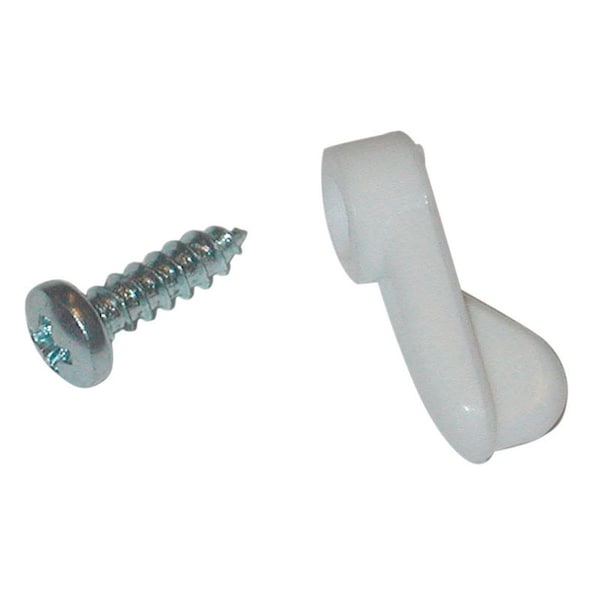 Muebles Para El Hogar 0.87 in. White Nylon Screen Clip - MU2739734