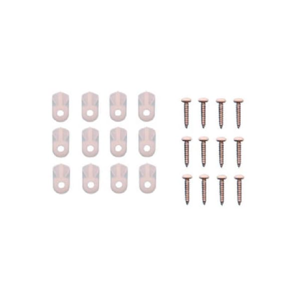 Prime-Line 12PK WHT Plas Scr Clip - PL 7738