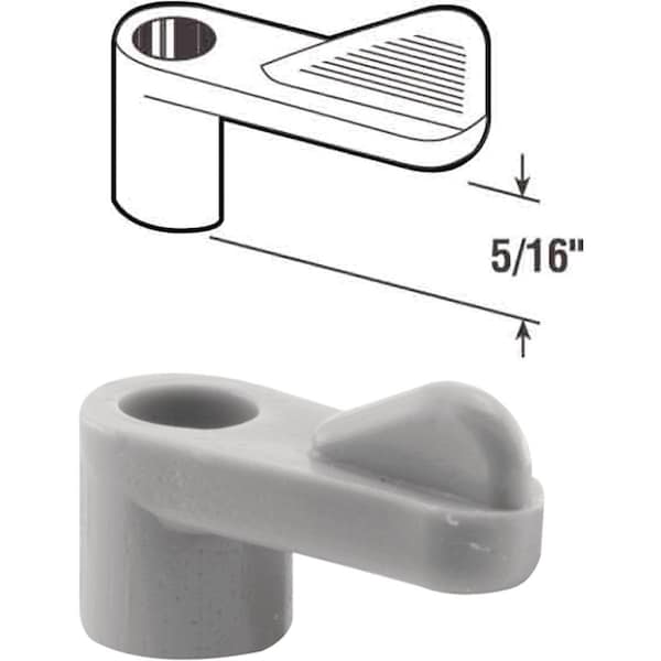Prime-Line 5/16 In. Gray Swivel Plastic Screen Clips with Screws, 12PK - PL7741