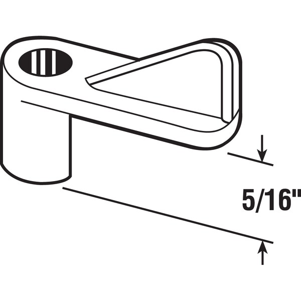 Prime-Line 5/16 in. Offset Screen Clips with Screws, White Plastic 8 Pack - L 5773