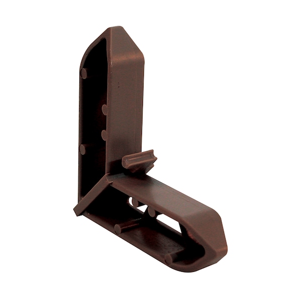 Prime-Line 7/16 in. x 3/4 in. Molded Plastic Bronze Pella Miter Cut Window Screen Frame Corners 20 Pack - PL 15767