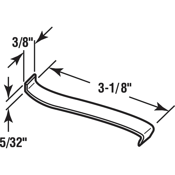 Prime-Line Stainless Steel Jalousie Window Security Clip 20 Pack - H 3852