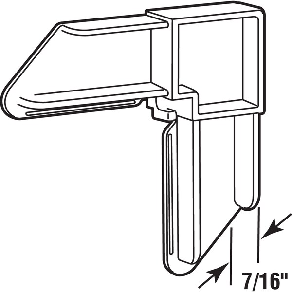 Prime-Line No-Miter Screen Frame Corner, 7/16 in. x 1 in., White Plastic 20 Pack - PL 14939