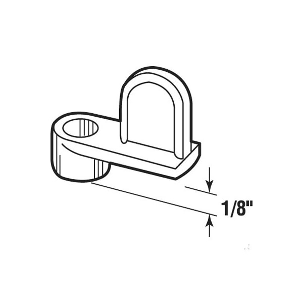 Prime-Line Diecast Zinc 1/8 in. Offset Window Screen Clip (8 Pack) - L 5502