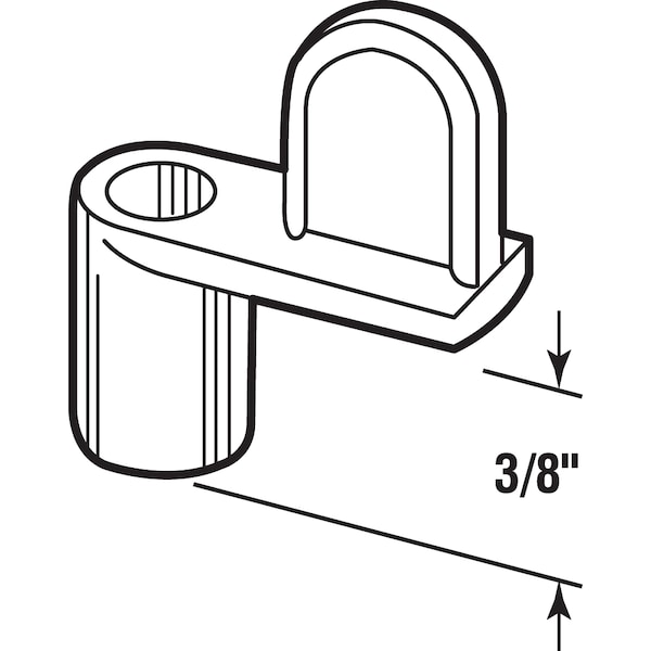 Prime-Line 3/8 in. Screen Clips with Screws, Diecast Bronze 12 Pack - PL 7897