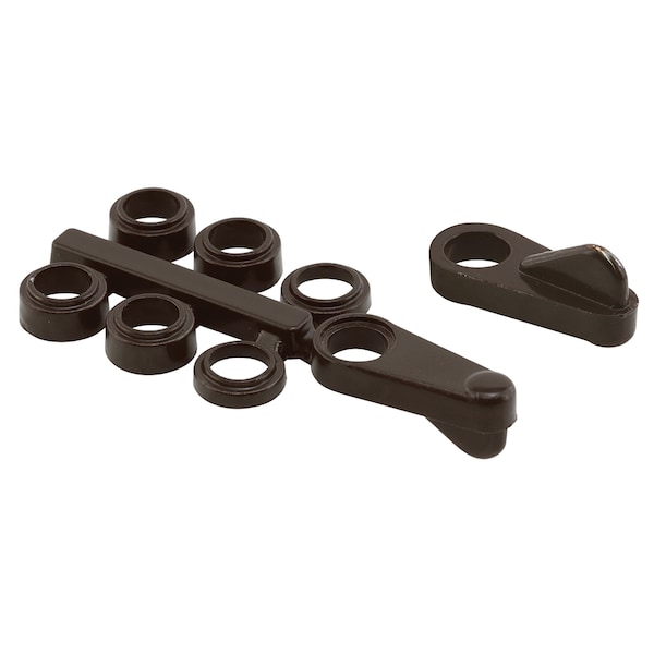 Prime-Line Universal Screen Clips, Fits Flush To 7/16 in., Diecast Zinc, Bronze 4 Pack - L 5929