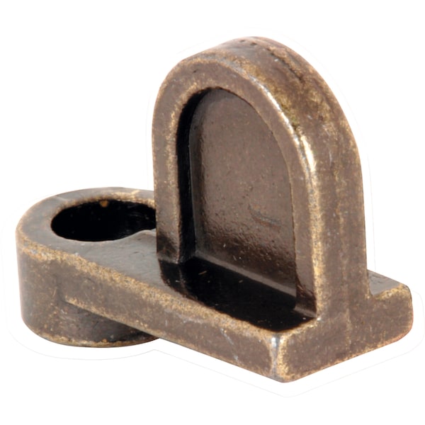 Prime-Line Diecast Zinc 1/16 in. Offset Window Screen Clip, Bronze 8 Pack - L 5833