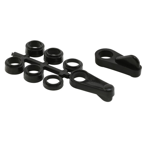 Prime-Line Universal Screen Clips, Fits Flush To 7/16 in., Plastic, Black 4 Pack - L 5923